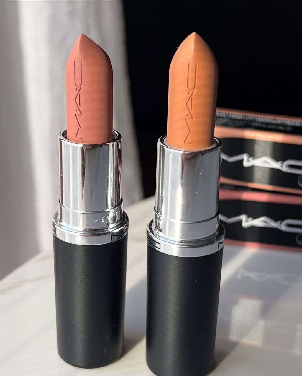 MAC Macximal Sleek Satin Lipstick - Blankety & Peachstock